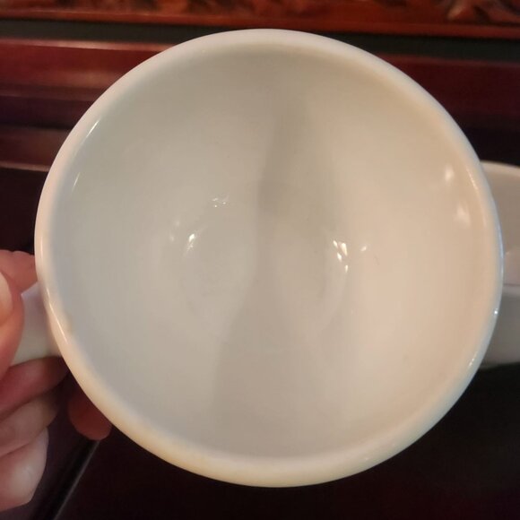 Lot of 2 Mismatch 4 oz. Coffee Cups White DIY Cups Replacement Parts - Picture 3 of 4